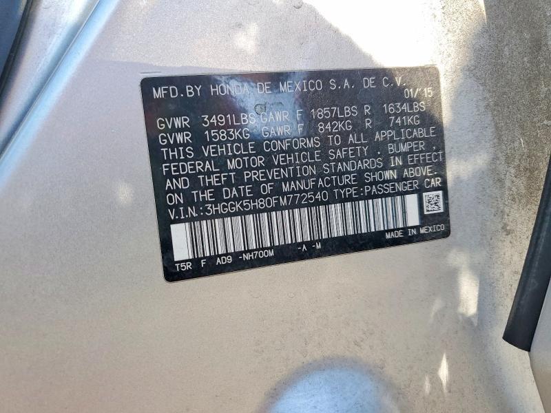 2015 HONDA FIT EX — Фото 12 из 12