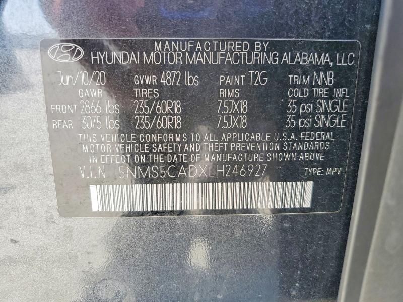 2020 HYUNDAI SANTA FE LIMITED — Фото 13 из 13