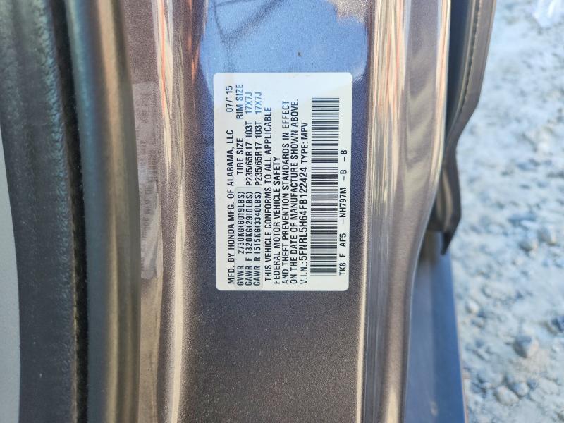 2015 HONDA ODYSSEY EXL — Фото 14 из 14