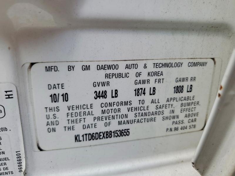 2011 CHEVROLET AVEO LS — Фото 12 из 12