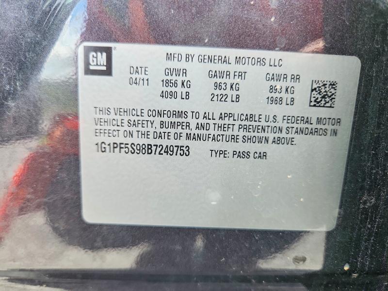 1G1PF5S98B7249753 2011 CHEVROLET CRUZE photo no. 12