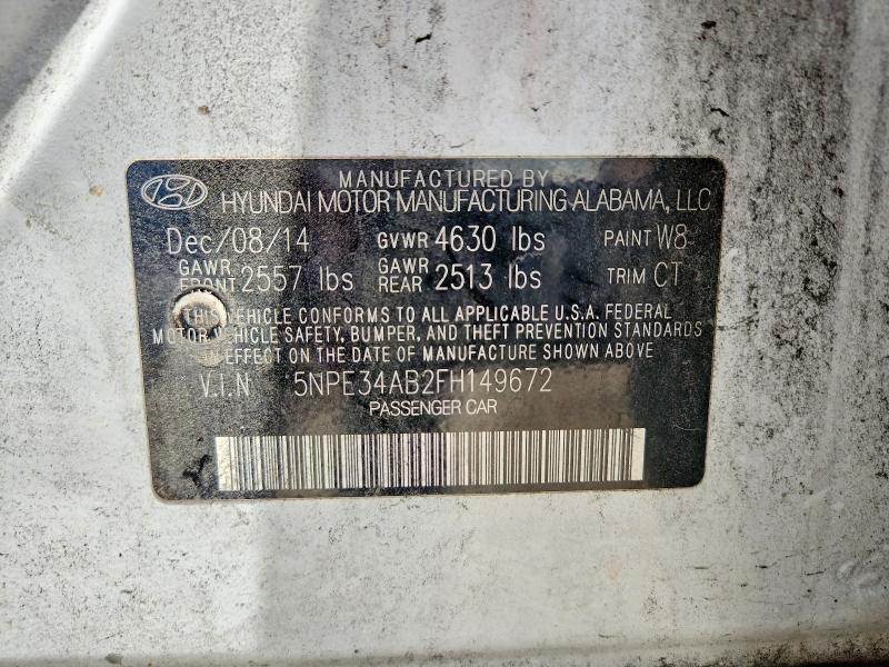 2015 HYUNDAI SONATA LIMITED 2.0T — Фото 13 из 13