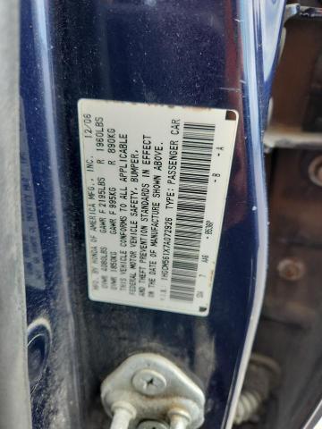 1HGCM561X7A072926 2007 HONDA ACCORD photo no. 12