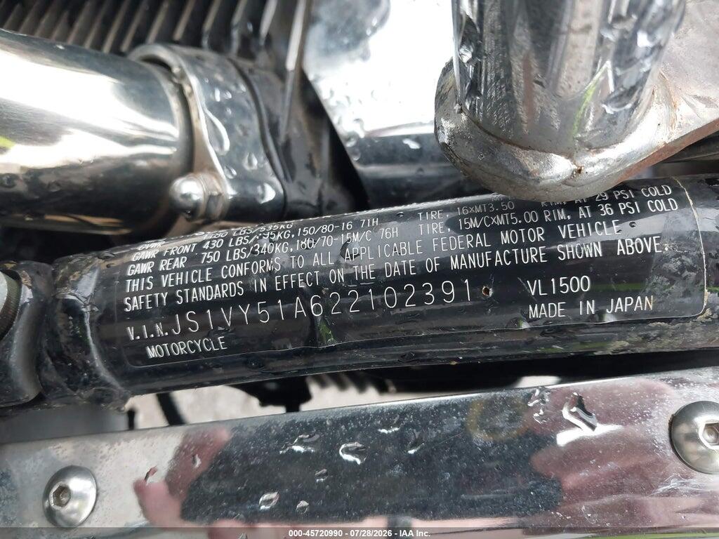 JS1VY51A622102391 2002 SUZUKI VL1500 photo no. 10