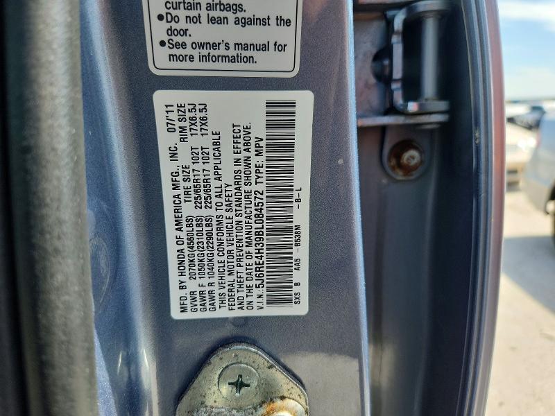 5J6RE4H39BL084572 2011 HONDA CR-V photo no. 12