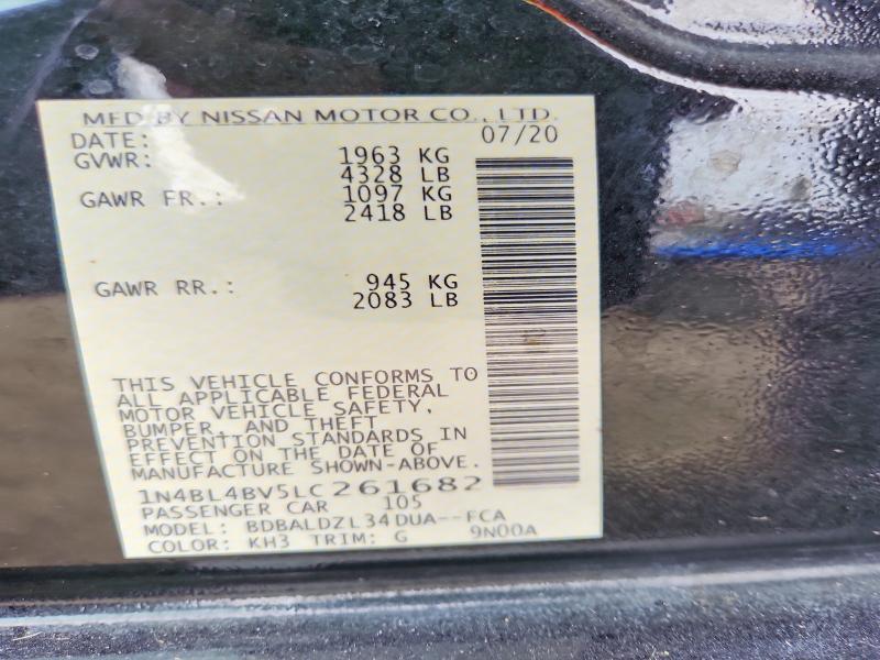 1N4BL4BV5LC261682 2020 NISSAN ALTIMA photo no. 12