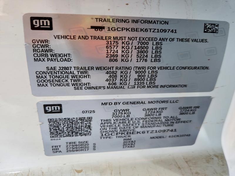 2026 CHEVROLET SILVERADO K1500 CUSTOM — Фото 12 из 12