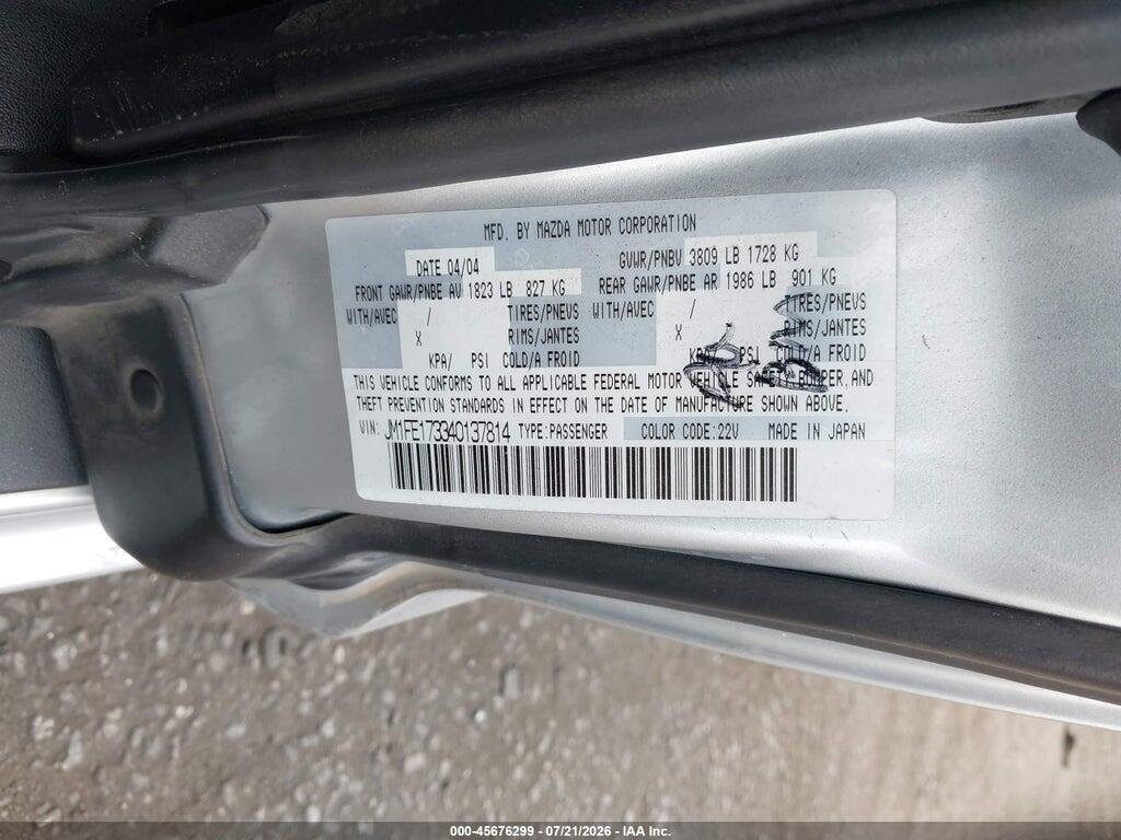 JM1FE173340137814 2004 MAZDA RX-8 photo no. 9
