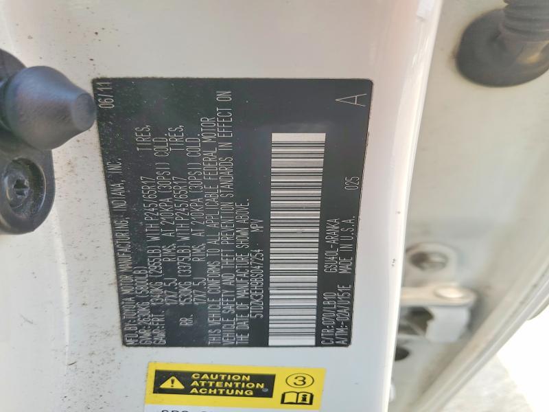5TDZK3EH9BS047254 2011 TOYOTA HIGHLANDER photo no. 12