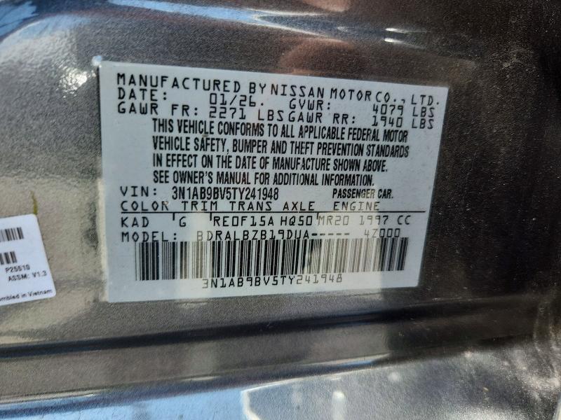 3N1AB9BV5TY241948 2026 NISSAN SENTRA photo no. 12