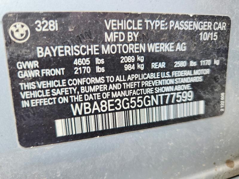 2016 BMW 328 XI SULEV — Фото 12 из 12
