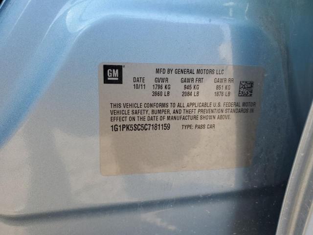 1G1PK5SC5C7181159 2012 CHEVROLET CRUZE photo no. 12
