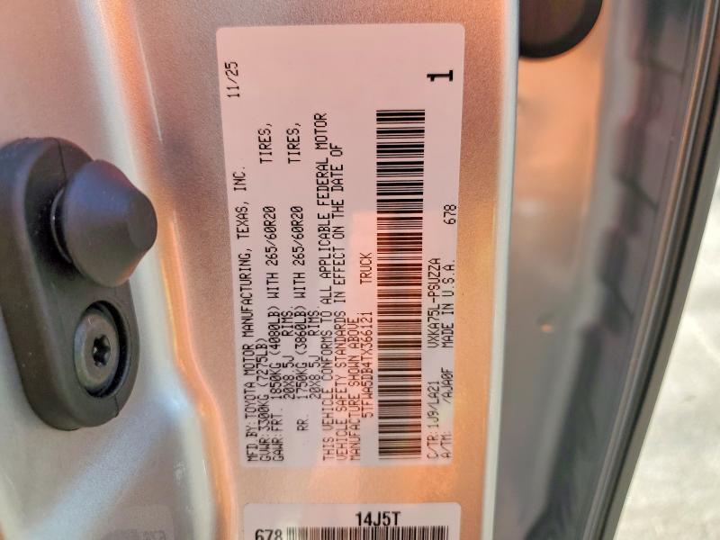 5TFWA5DB4TX366121 2026 TOYOTA TUNDRA photo no. 12