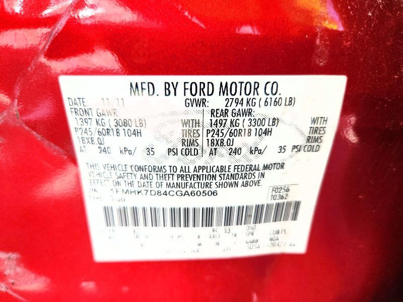 2012 FORD EXPLORER XLT — Фото 13 из 13