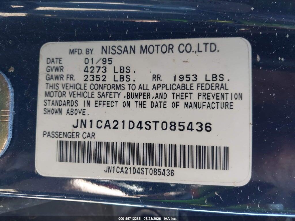 JN1CA21D4ST085436 1995 NISSAN MAXIMA photo no. 9