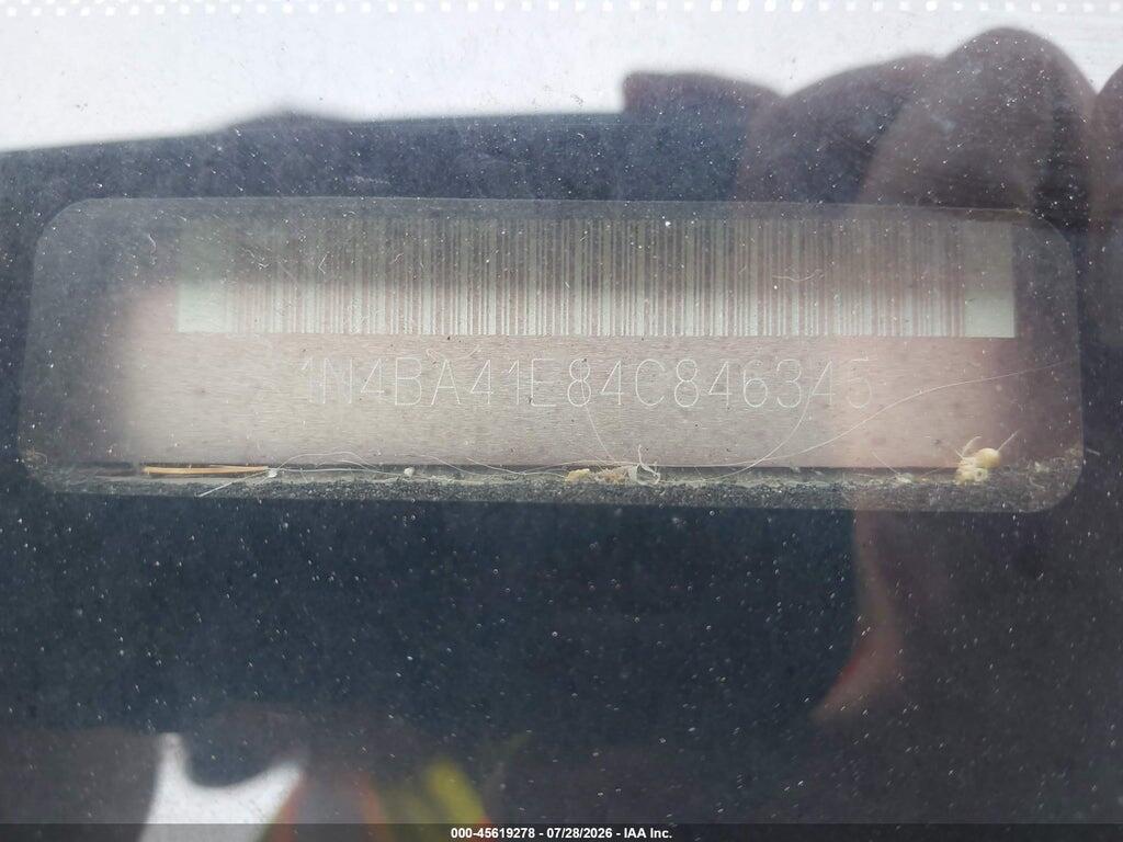 1N4BA41E84C846345 2004 NISSAN MAXIMA photo no. 9