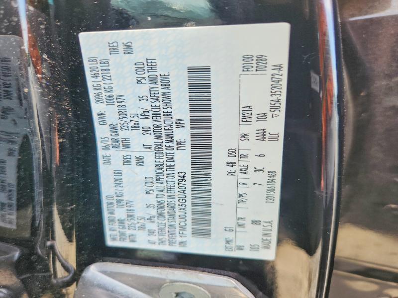 2016 FORD ESCAPE TITANIUM — Фото 13 из 13