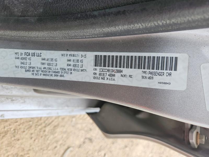 1C3CCCAB1GN128884 2016 CHRYSLER 200 photo no. 12