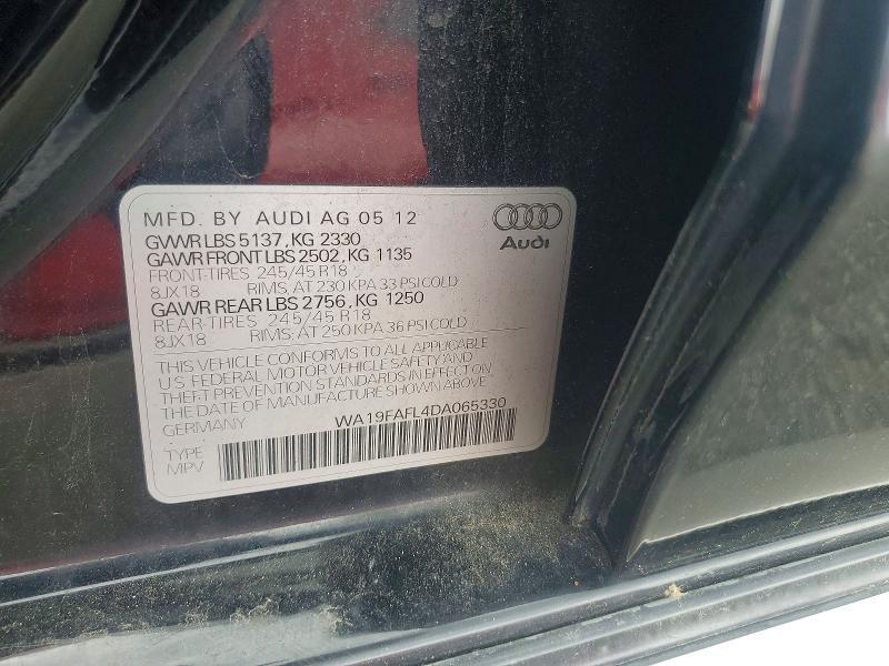 WA19FAFL4DA065330 2013 AUDI A4 ALLROAD photo no. 12