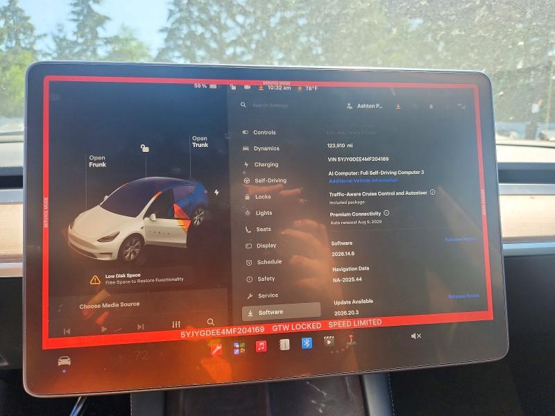 5YJYGDEE4MF204169 2021 TESLA MODEL Y photo no. 9