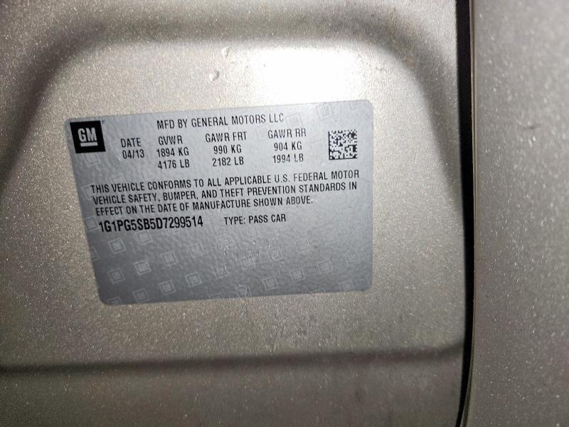 1G1PG5SB5D7299514 2013 CHEVROLET CRUZE photo no. 12