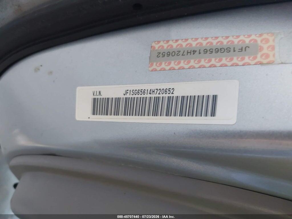 JF1SG65614H720652 2004 SUBARU FORESTER photo no. 9