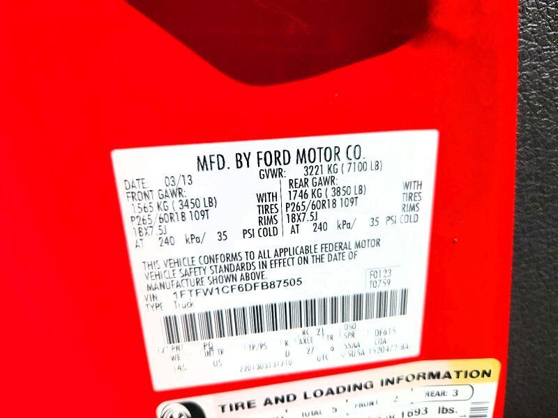2013 FORD F150 SUPERCREW — Фото 13 из 13