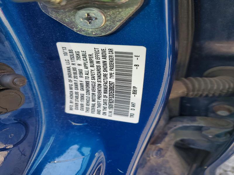 19XFB2F53DE088297 2013 HONDA CIVIC photo no. 12