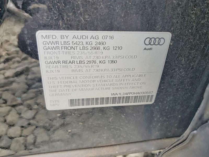 2017 AUDI Q5 PREMIUM PLUS — Фото 13 из 13