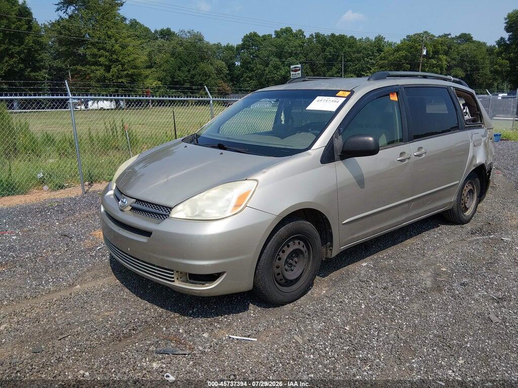 5TDZA23C04S019236 2004 TOYOTA SIENNA photo no. 2