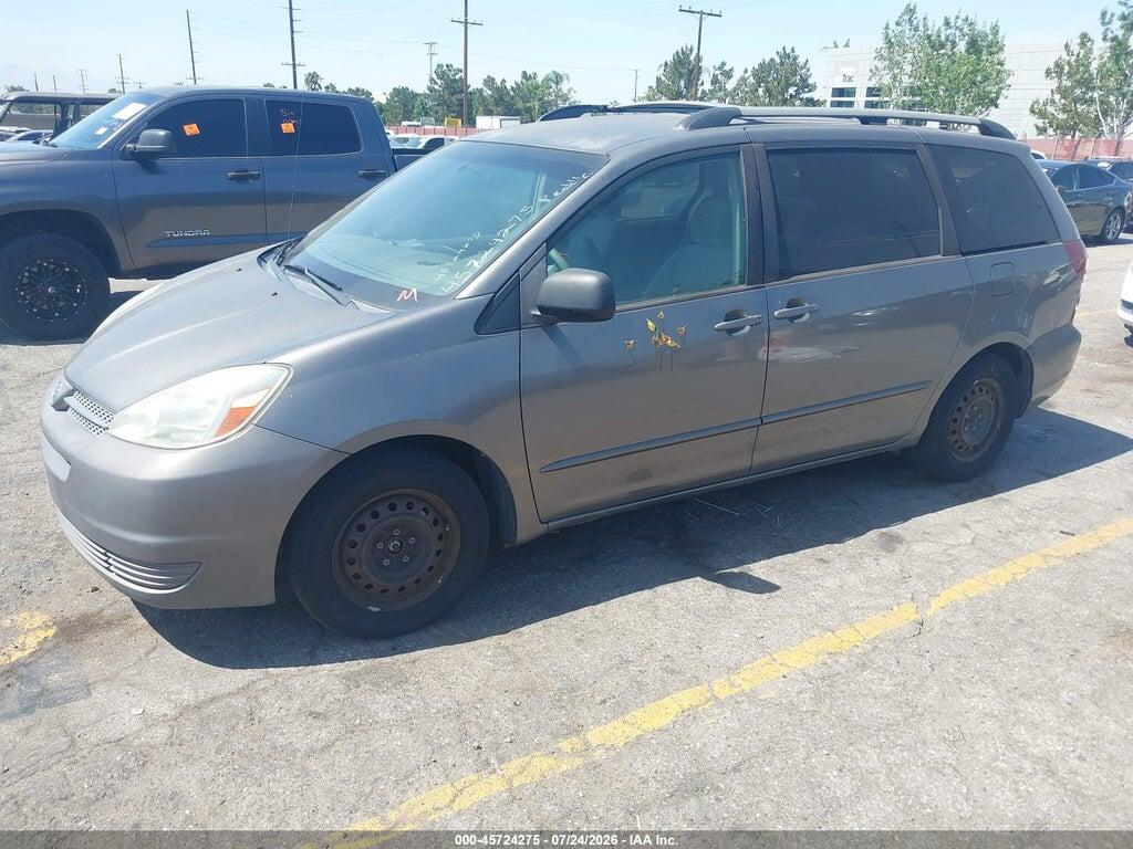 5TDZA23C24S213959 2004 TOYOTA SIENNA photo no. 2