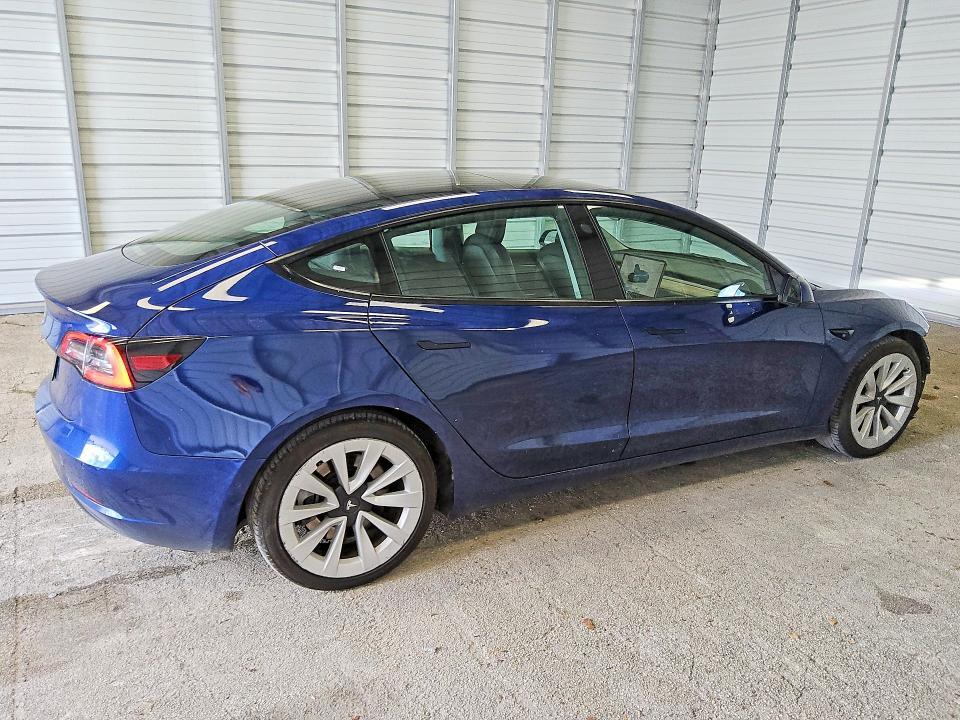5YJ3E1EA3NF370812 2022 TESLA MODEL 3 photo no. 3