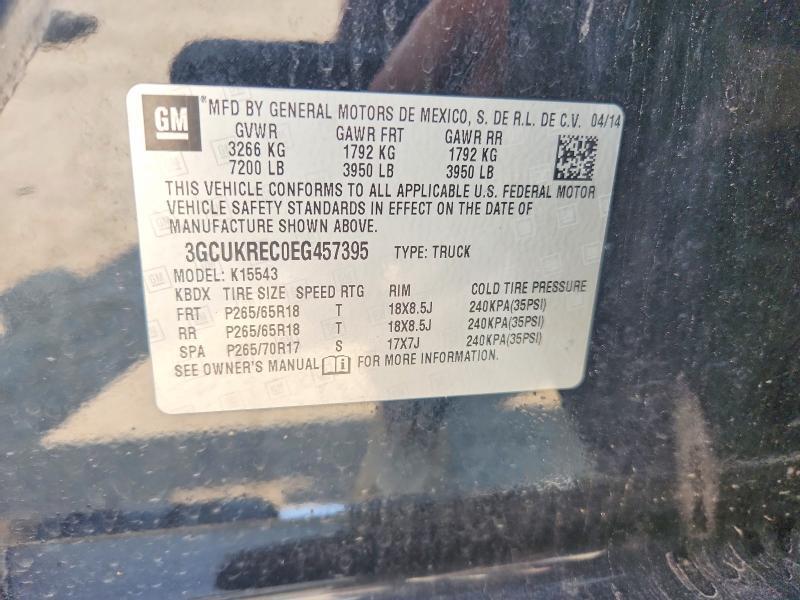 3GCUKREC0EG457395 2014 CHEVROLET SILVERADO photo no. 12