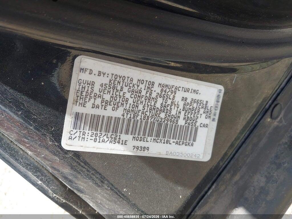 4T1BF18B7XU339968 1999 TOYOTA AVALON photo no. 9