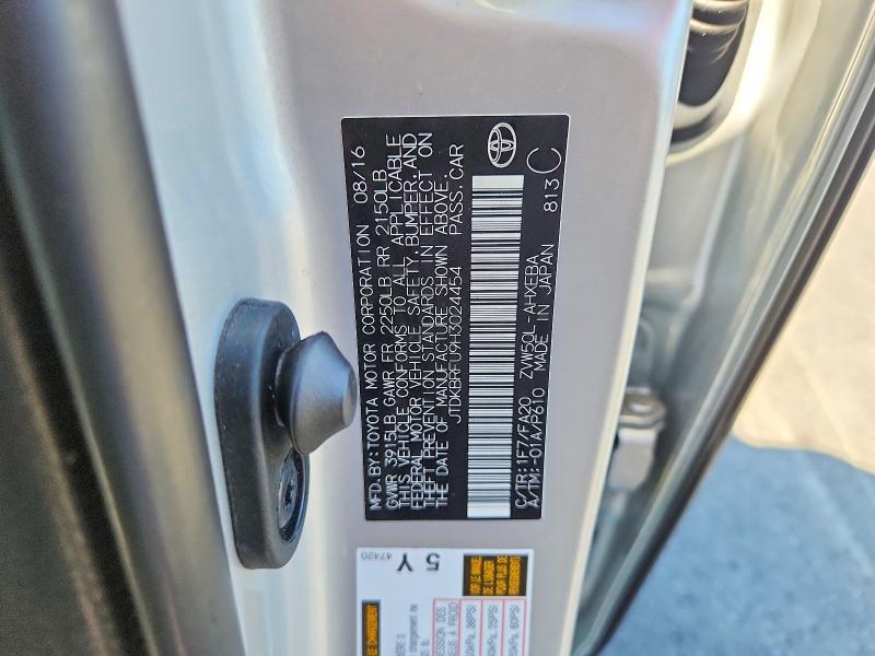 JTDKBRFU9H3024454 2017 TOYOTA PRIUS photo no. 12