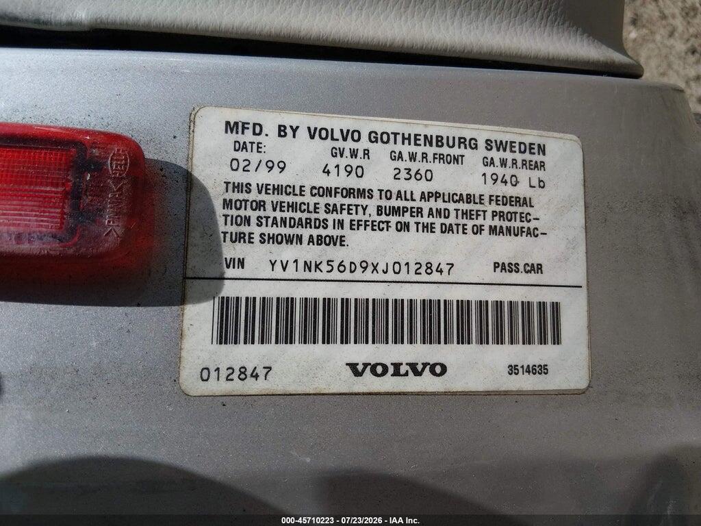 YV1NK56D9XJ012847 1999 VOLVO C70 photo no. 9