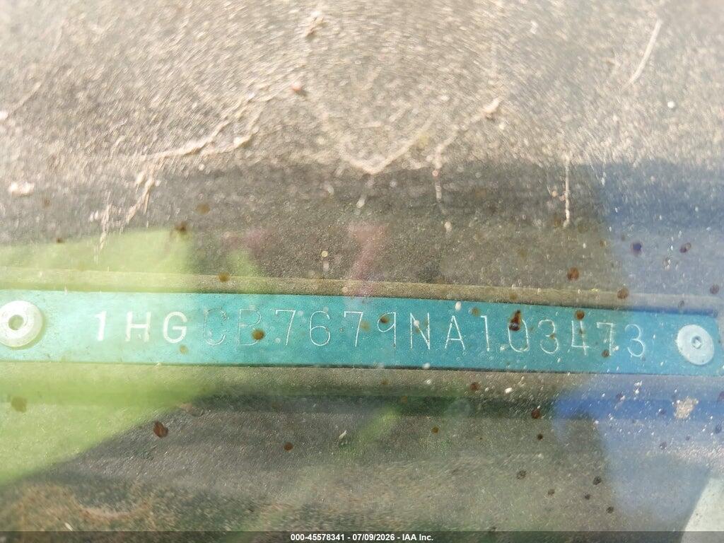 1HGCB7679NA103473 1992 HONDA ACCORD photo no. 9