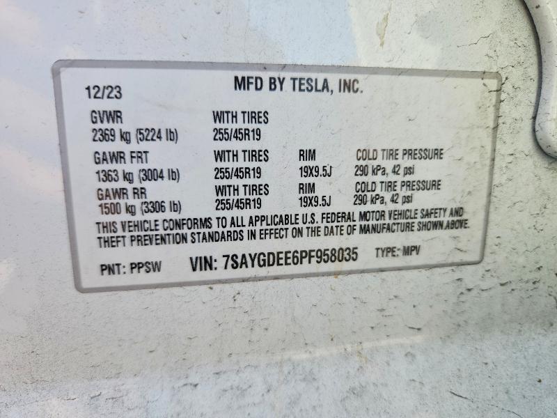 2023 TESLA MODEL Y — Фото 12 из 12