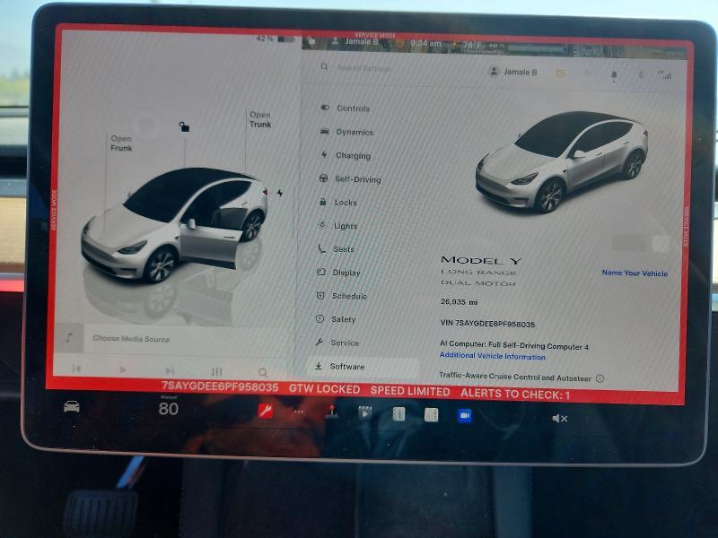 2023 TESLA MODEL Y — Фото 9 из 12