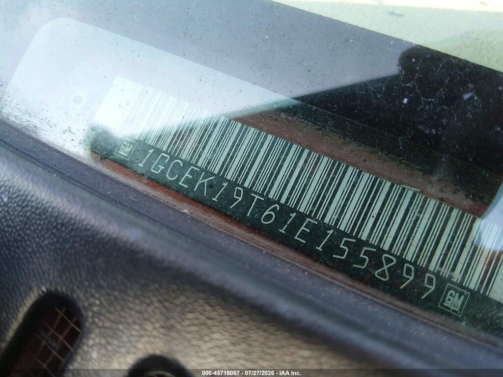 1GCEK19T61E155899 2001 CHEVROLET SILVERADO 1500 photo no. 9