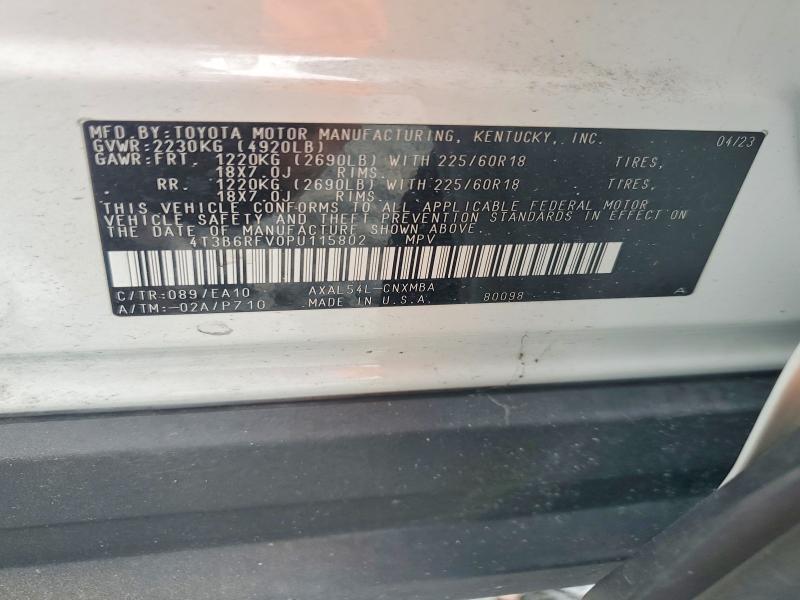 2023 TOYOTA RAV4 XLE PREMIUM — Фото 13 из 13