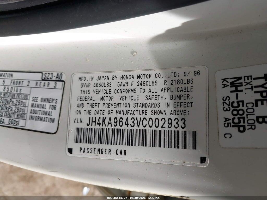 JH4KA9643VC002933 1997 ACURA RL photo no. 9