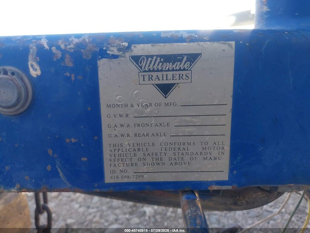 00000KAB25058K293 1992 CALIBER ONE photo no. 11