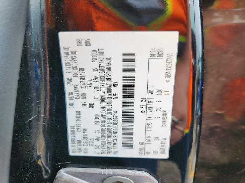 1FMCU9HD8JUB86714 2018 FORD ESCAPE photo no. 12