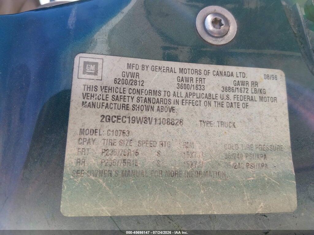 2GCEC19W3V1108828 1997 CHEVROLET C1500 photo no. 9