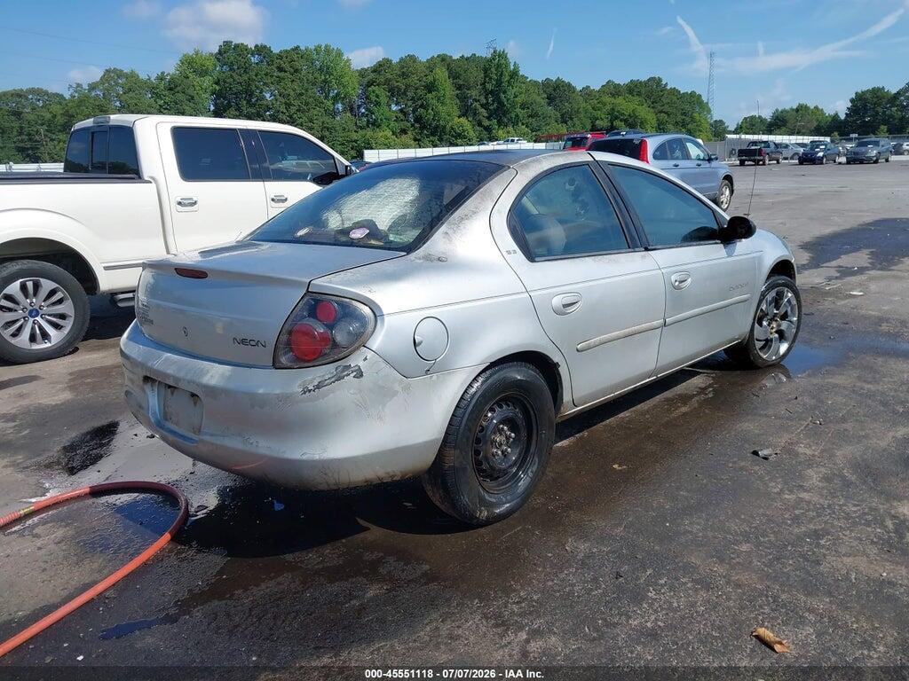 1B3ES46C31D238459 2001 DODGE NEON photo no. 4