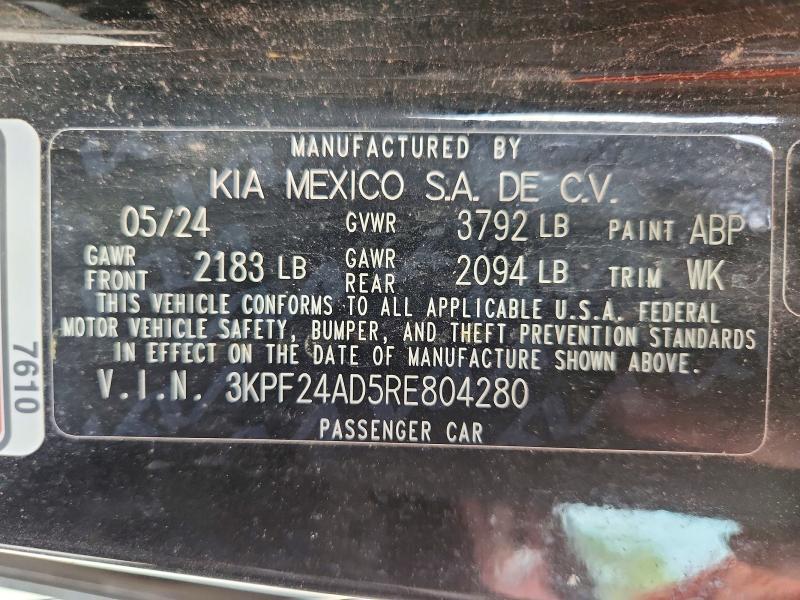3KPF24AD5RE804280 2024 KIA FORTE photo no. 12