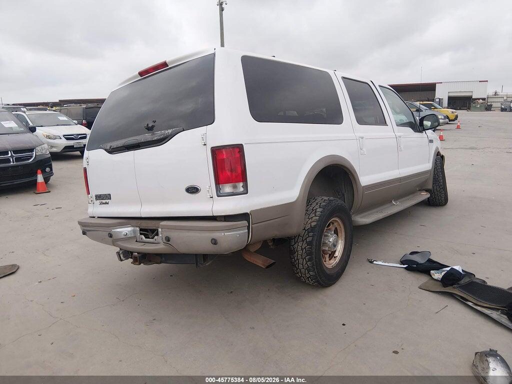 1FMNU42S41EA19313 2001 FORD EXCURSION photo no. 4