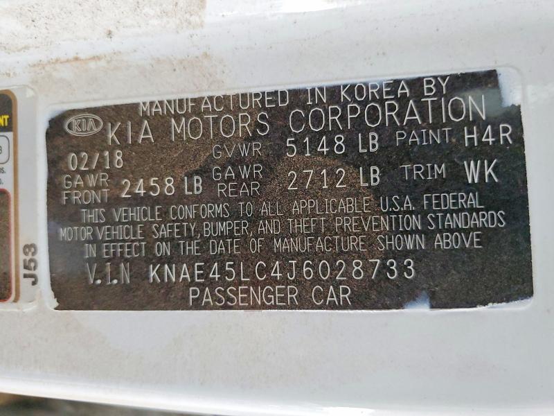 KNAE45LC4J6028733 2018 KIA STINGER photo no. 12