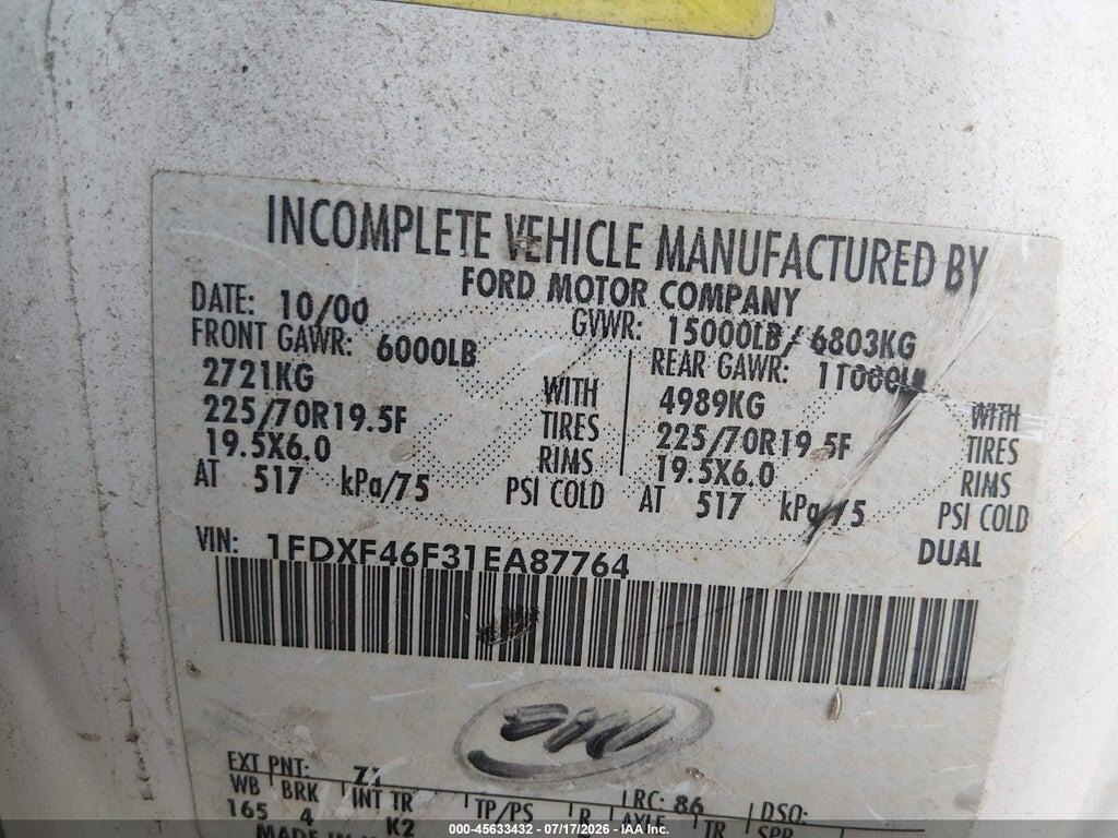 1FDXF46F31EA87764 2001 FORD F-450 photo no. 8